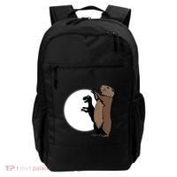 GroundhogS Dinosaur Shadow Puppet Funny Groundhog Day Backpack thumb 0