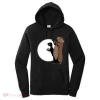 GroundhogS Dinosaur Shadow Puppet Funny Groundhog Day Women's Hoodie thumb 0