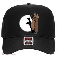 GroundhogS Dinosaur Shadow Puppet Funny Groundhog Day Hat thumb 0