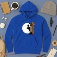 GroundhogS Dinosaur Shadow Puppet Funny Groundhog Day Hoodie thumb 3