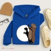 GroundhogS Dinosaur Shadow Puppet Funny Groundhog Day Hoodie thumb 4