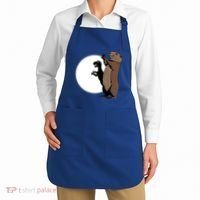 GroundhogS Dinosaur Shadow Puppet Funny Groundhog Day Apron thumb 2
