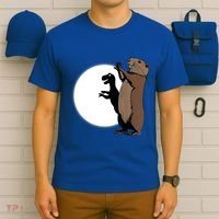 GroundhogS Dinosaur Shadow Puppet Funny Groundhog Day T-Shirt thumb 6