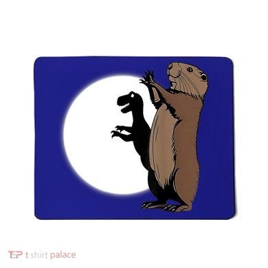 GroundhogS Dinosaur Shadow Puppet Funny Groundhog Day Mousepad