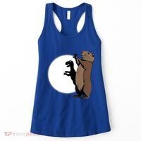 GroundhogS Dinosaur Shadow Puppet Funny Groundhog Day Women's Tank Top thumb 0