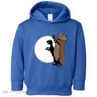 GroundhogS Dinosaur Shadow Puppet Funny Groundhog Day Toddler Hoodie thumb 0