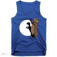 GroundhogS Dinosaur Shadow Puppet Funny Groundhog Day Tank Top thumb 0