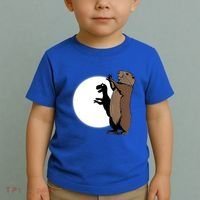 GroundhogS Dinosaur Shadow Puppet Funny Groundhog Day Toddler T-Shirt thumb 2