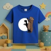 GroundhogS Dinosaur Shadow Puppet Funny Groundhog Day Toddler T-Shirt thumb 3