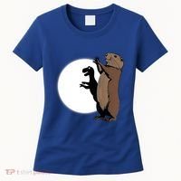 GroundhogS Dinosaur Shadow Puppet Funny Groundhog Day Women's T-Shirt thumb 0