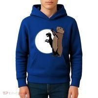 GroundhogS Dinosaur Shadow Puppet Funny Groundhog Day Kids Hoodie thumb 4