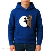 GroundhogS Dinosaur Shadow Puppet Funny Groundhog Day Kids Hoodie thumb 4