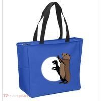 GroundhogS Dinosaur Shadow Puppet Funny Groundhog Day Tote Bag thumb 2