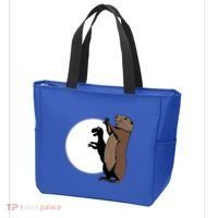 GroundhogS Dinosaur Shadow Puppet Funny Groundhog Day Tote Bag thumb 3