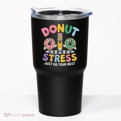Groovy Donut Stress Just Do Your Best Testing Day Teachers Tumbler