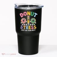 Groovy Donut Stress Just Do Your Best Testing Day Teachers Tumbler thumb 0