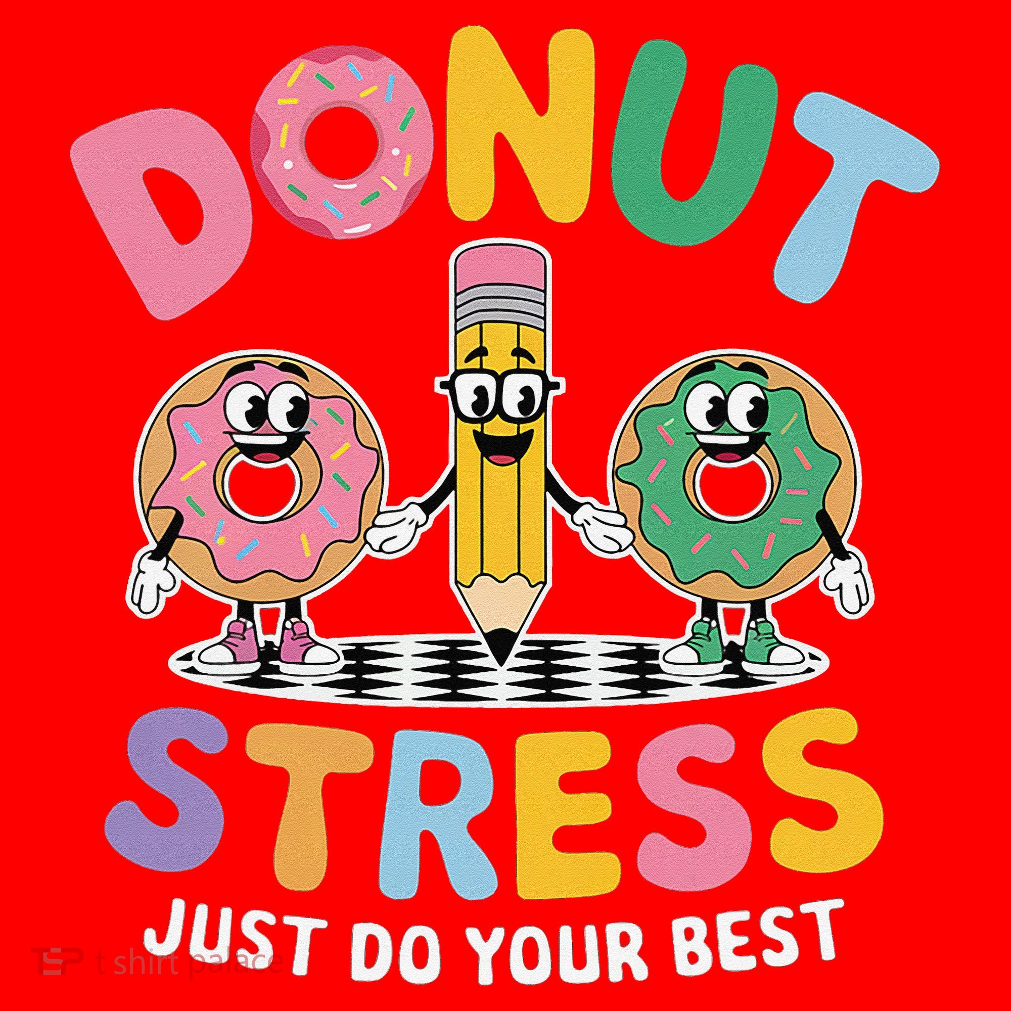 Groovy Donut Stress Just Do Your Best Testing Day Teachers Santa Hat