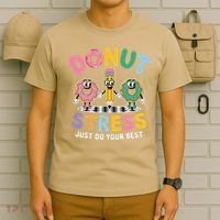 Groovy Donut Stress Just Do Your Best Testing Day Teachers T-Shirt thumb 6
