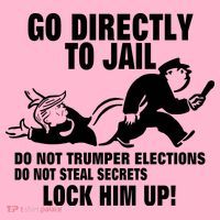 Go Directly To Jail TRUMP, Lock Him Up Coaster thumb 2