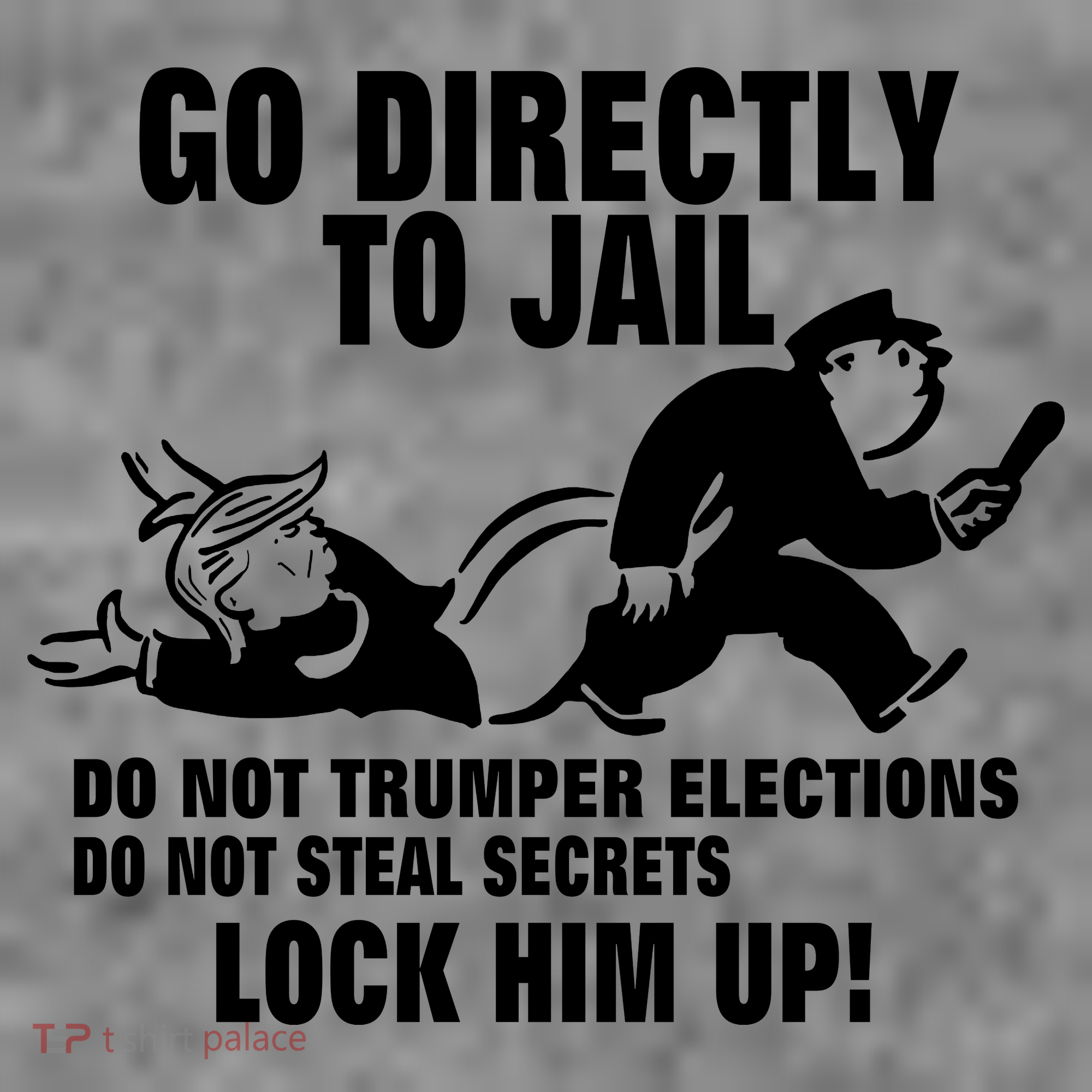 Go Directly To Jail TRUMP, Lock Him Up Toddler Hoodie