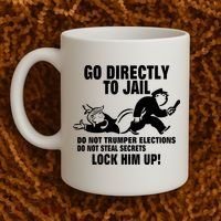 Go Directly To Jail TRUMP, Lock Him Up Coffee Mug thumb 2