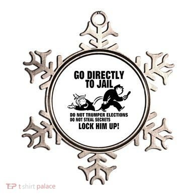 Go Directly To Jail TRUMP, Lock Him Up Ornament