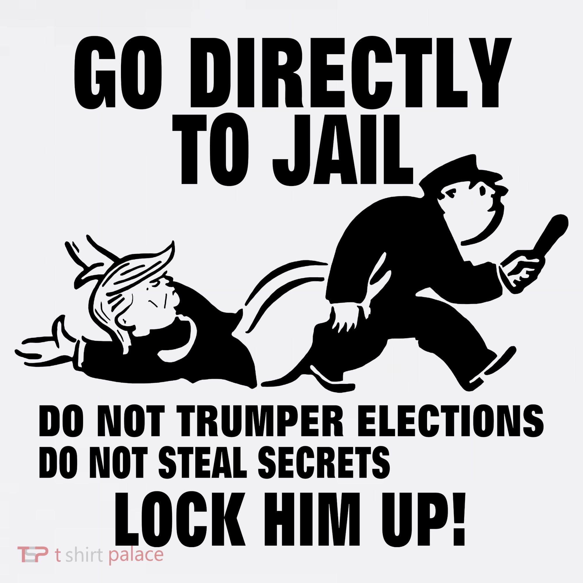 Go Directly To Jail TRUMP, Lock Him Up Women's Tank Top