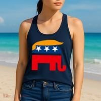 GOP Donald Trump Republican Elephant Women's Tank Top thumb 2