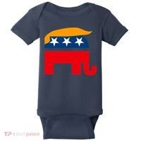GOP Donald Trump Republican Elephant Baby Bodysuit thumb 0