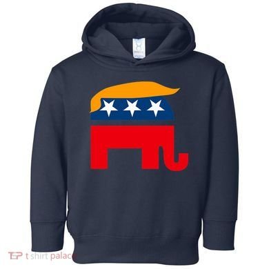 GOP Donald Trump Republican Elephant Toddler Hoodie