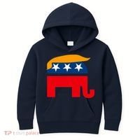GOP Donald Trump Republican Elephant Kids Hoodie thumb 0