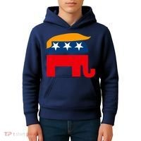 GOP Donald Trump Republican Elephant Kids Hoodie thumb 4
