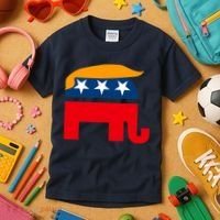 GOP Donald Trump Republican Elephant Kids T-Shirt thumb 3