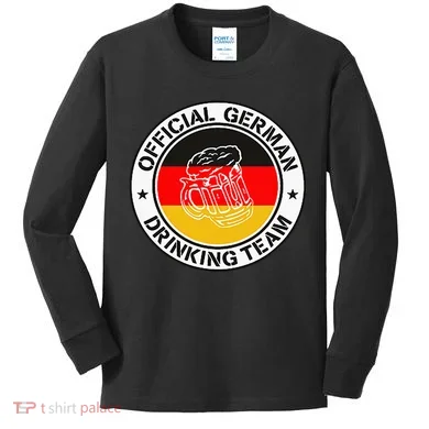 German Drinking Team Kids Long Sleeve Shirt