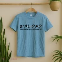 Girl Dad The One Where I'm Outnumbered Dad Of Girls Daddy Cool Gift T-Shirt thumb 2