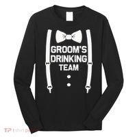 Groom's Drinking Team | Bachelor Party Squad | Wedding Long Sleeve Shirt thumb 0