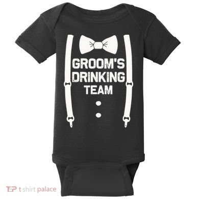Groom's Drinking Team | Bachelor Party Squad | Wedding Baby Bodysuit