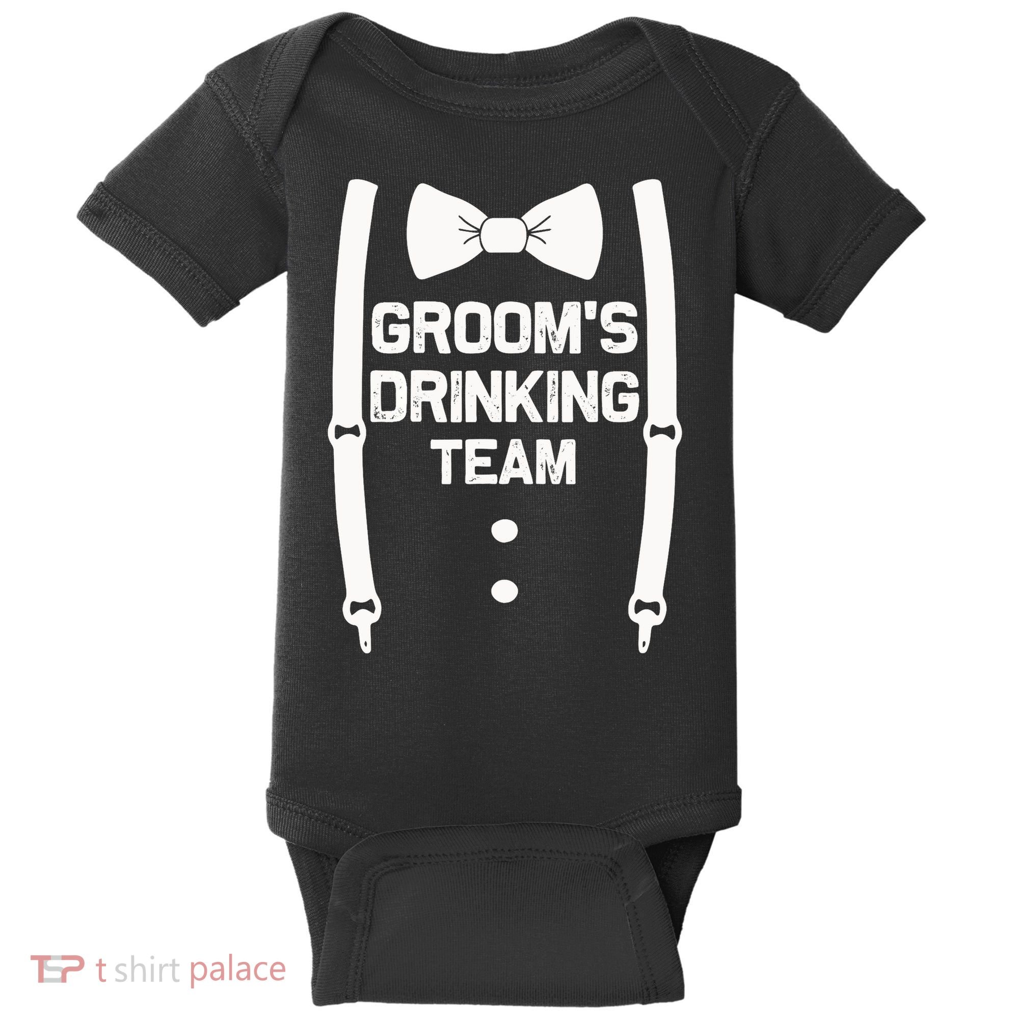 Groom's Drinking Team | Bachelor Party Squad | Wedding Baby Bodysuit