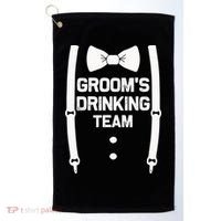 Groom's Drinking Team | Bachelor Party Squad | Wedding Golf Towel thumb 0