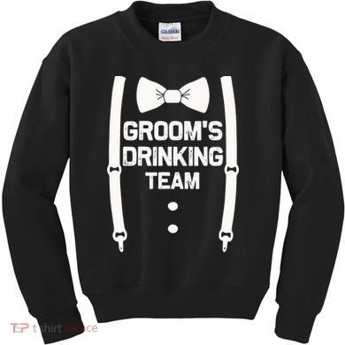 Groom's Drinking Team | Bachelor Party Squad | Wedding Kids Sweatshirt