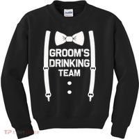 Groom's Drinking Team | Bachelor Party Squad | Wedding Kids Sweatshirt thumb 0