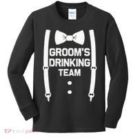 Groom's Drinking Team | Bachelor Party Squad | Wedding Kids Long Sleeve Shirt thumb 0