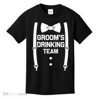 Groom's Drinking Team | Bachelor Party Squad | Wedding Kids T-Shirt thumb 0