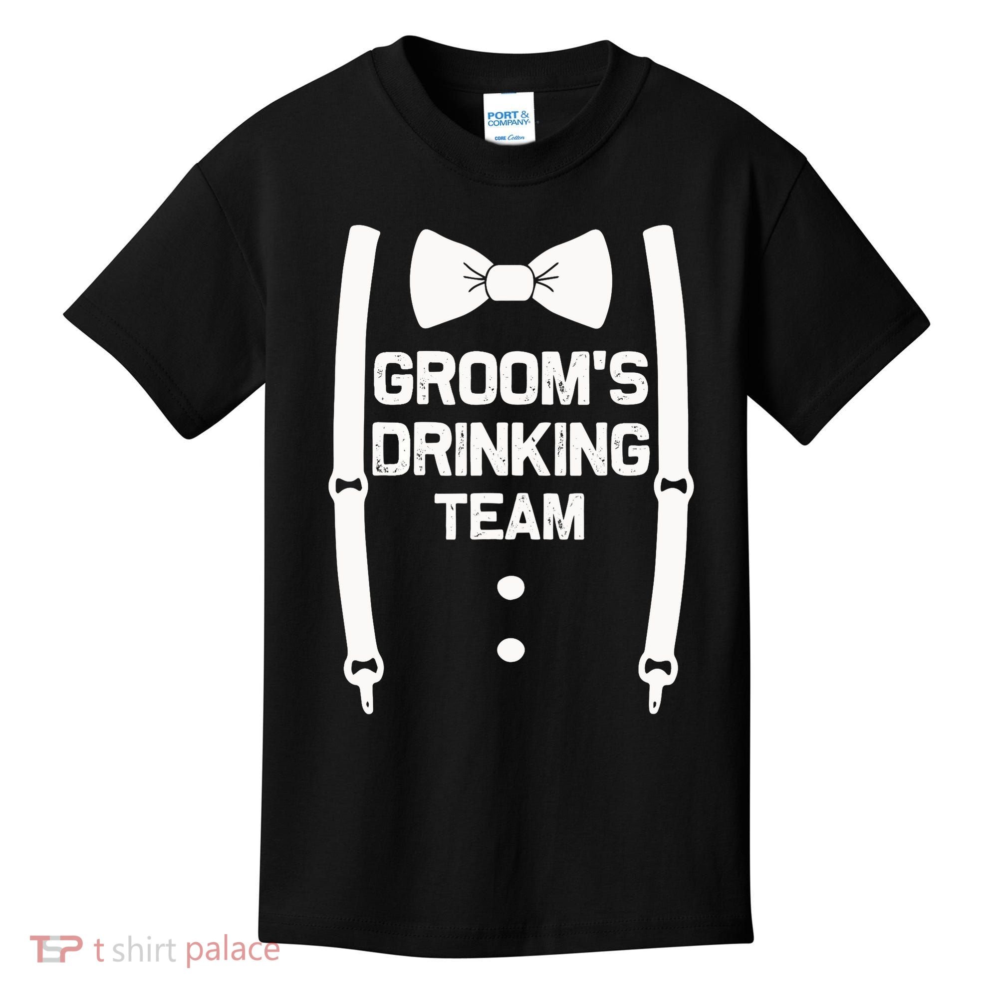 Groom's Drinking Team | Bachelor Party Squad | Wedding Kids T-Shirt