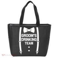 Groom's Drinking Team | Bachelor Party Squad | Wedding Tote Bag thumb 0
