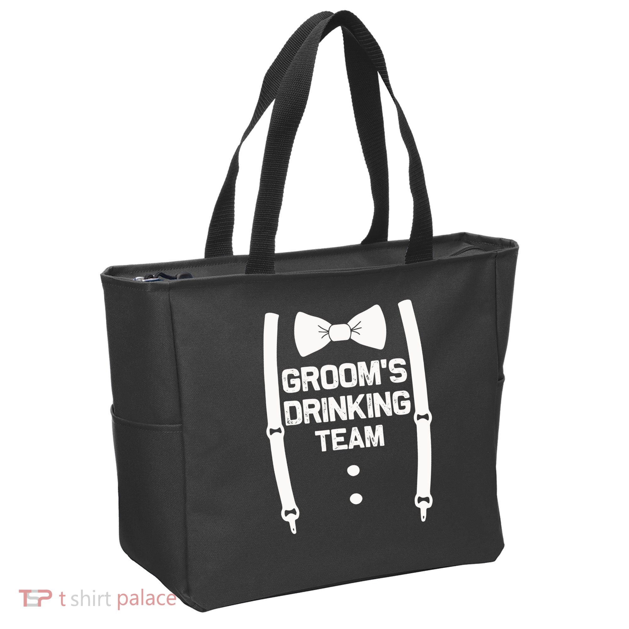 Groom's Drinking Team | Bachelor Party Squad | Wedding Tote Bag