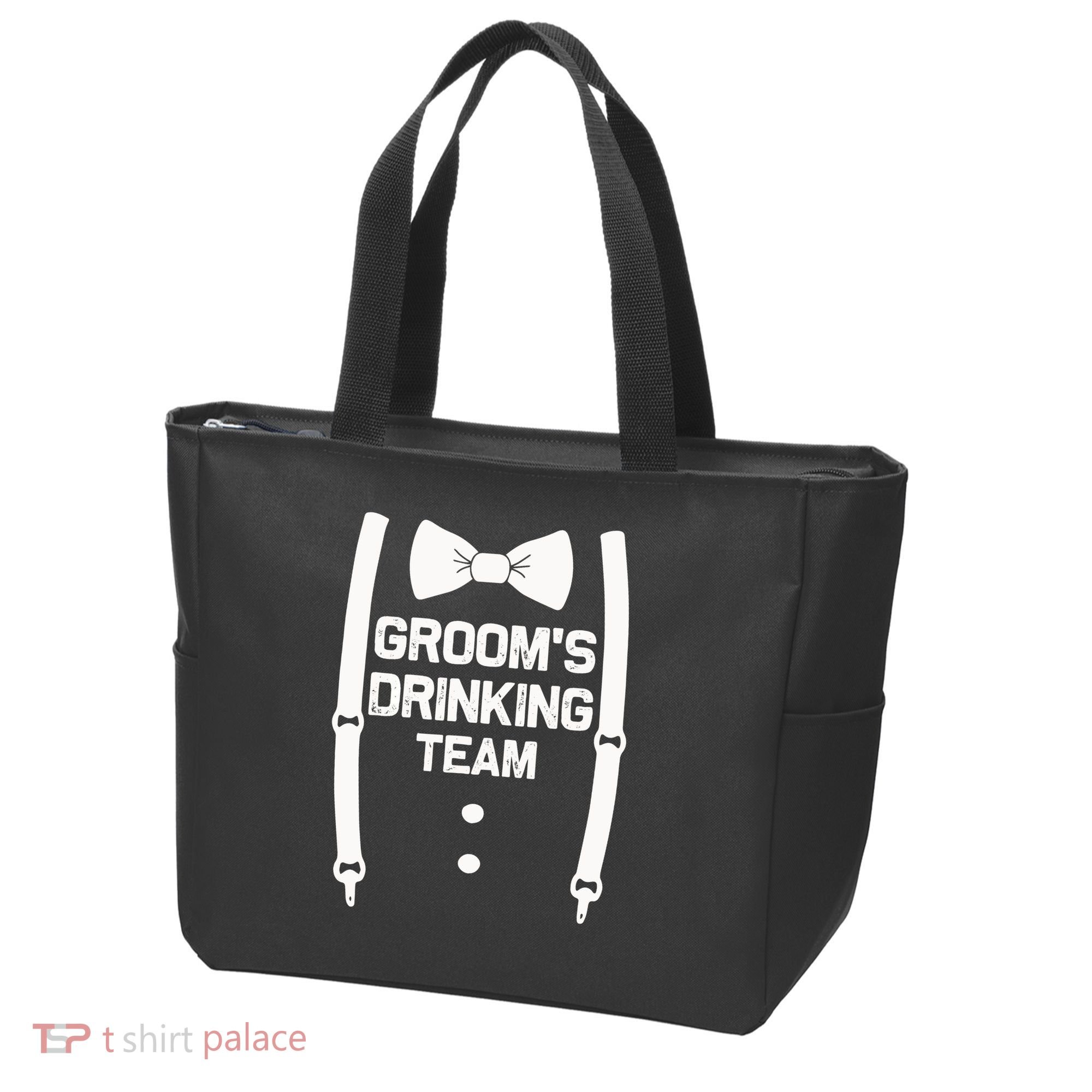 Groom's Drinking Team | Bachelor Party Squad | Wedding Tote Bag