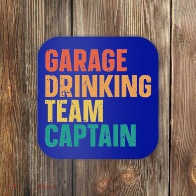 Garage Drinking Team Captain Coaster