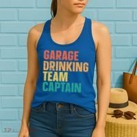 Garage Drinking Team Captain Women's Tank Top thumb 2