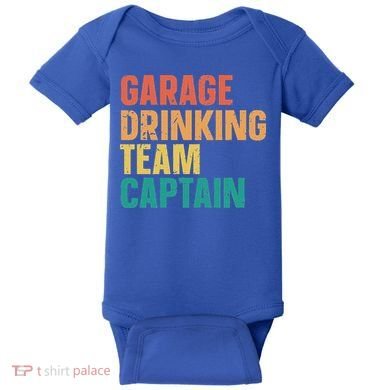 Garage Drinking Team Captain Baby Bodysuit